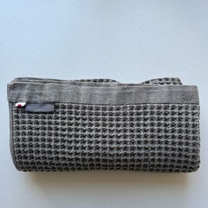 Onsen Japanese waffle bath towel- cinder gray